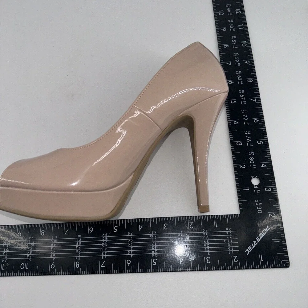 Stiletto Open Toe High Heel Pumps Shoes Brash Women's‎ Pink Size 8.5 Slip-On